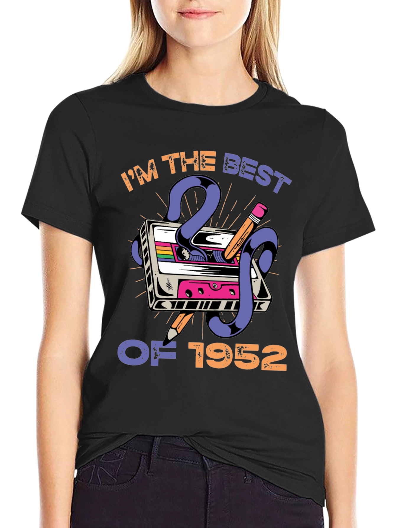 Retro Birthday T-Shirt - Best of 1952 Cassette Tape Tee