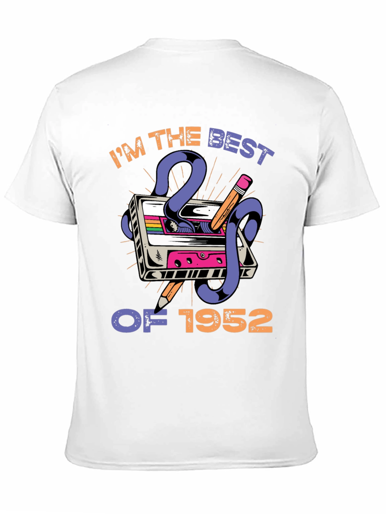 Retro Birthday T-Shirt - Best of 1952 Cassette Tape Tee