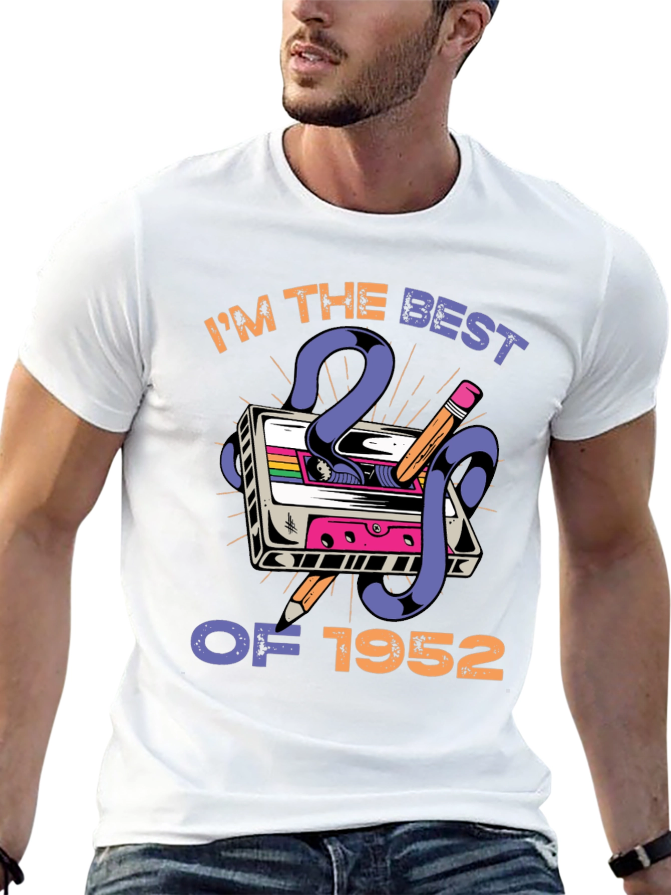 Retro Birthday T-Shirt - Best of 1952 Cassette Tape Tee