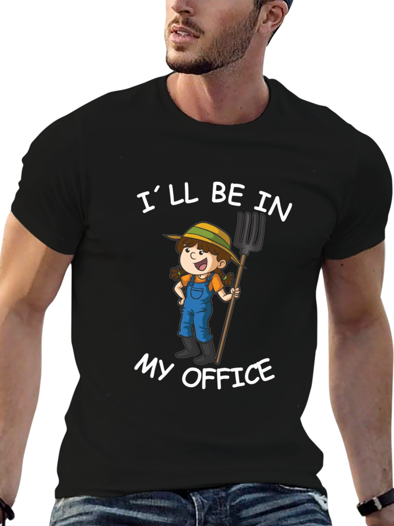 Ill Be In My Office Farmer Graphic T-Shirt