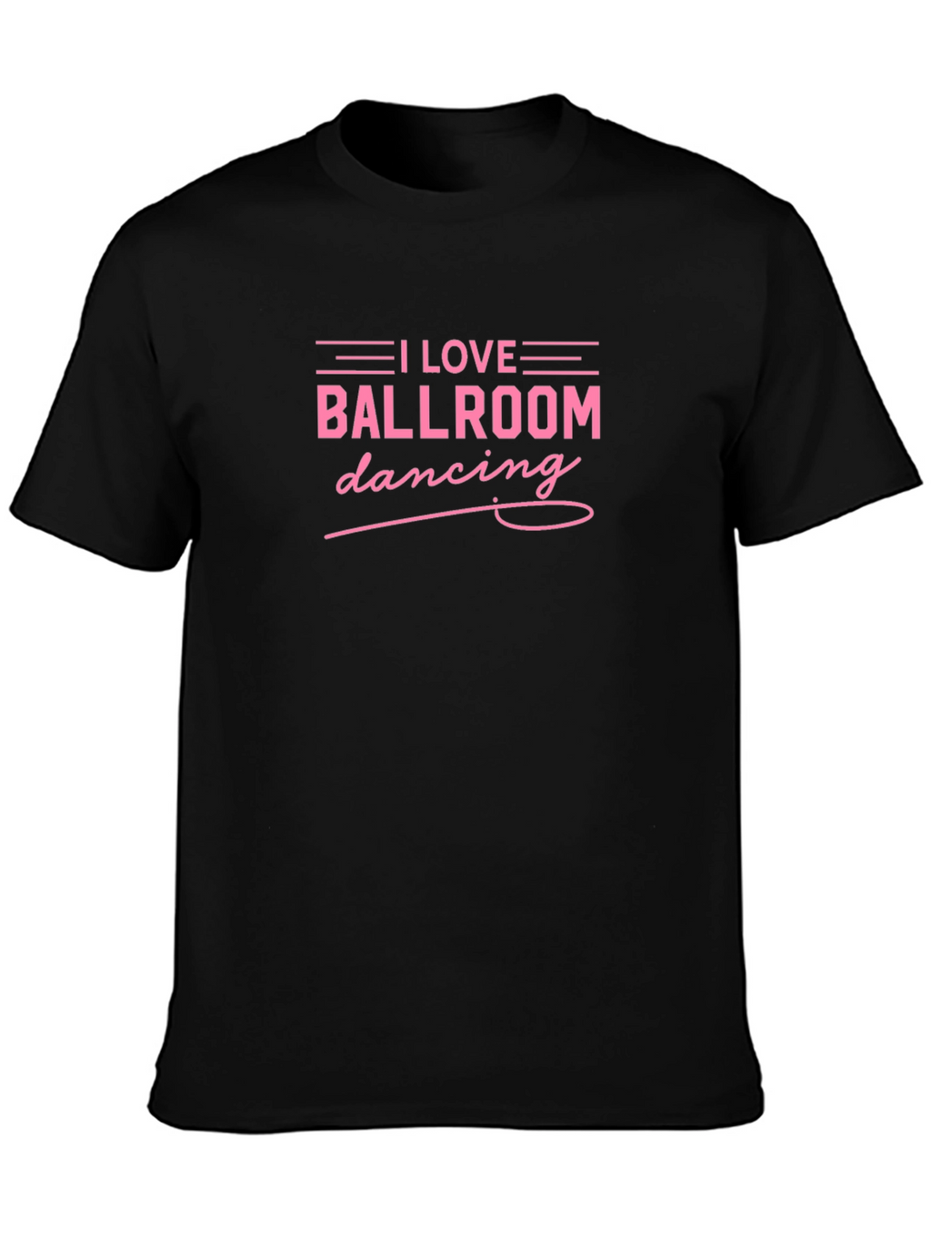 I Love Ballroom Dancing Black T-Shirt
