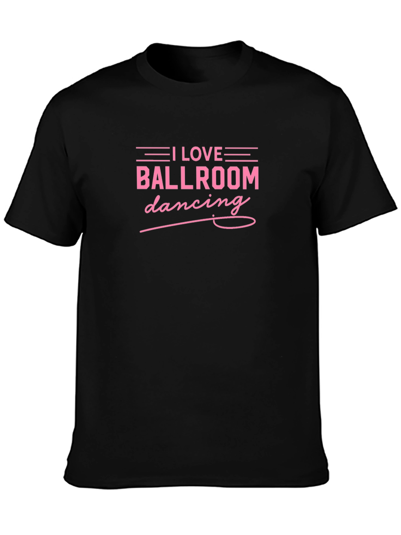 I Love Ballroom Dancing Black T-Shirt