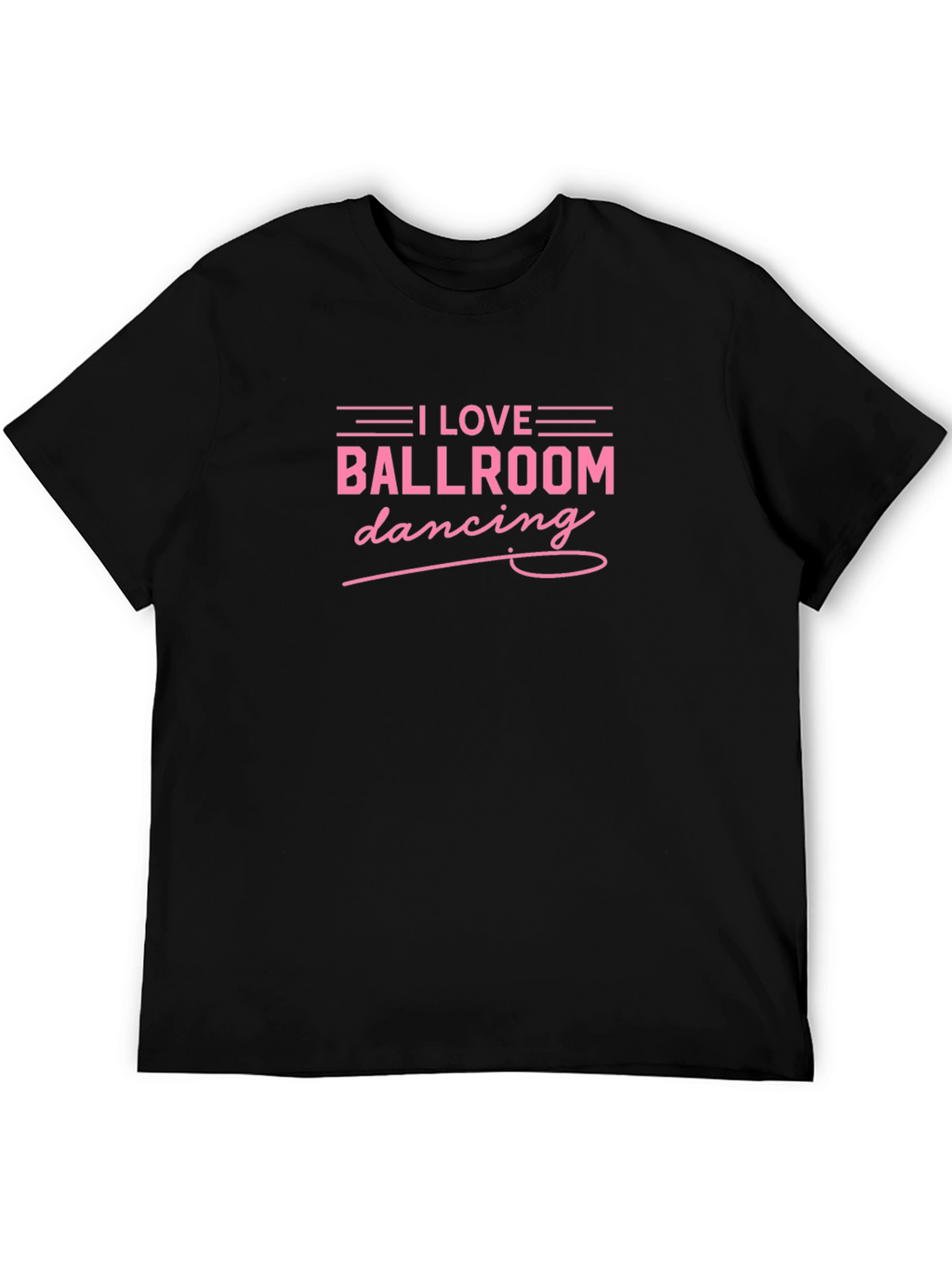 I Love Ballroom Dancing Black T-Shirt