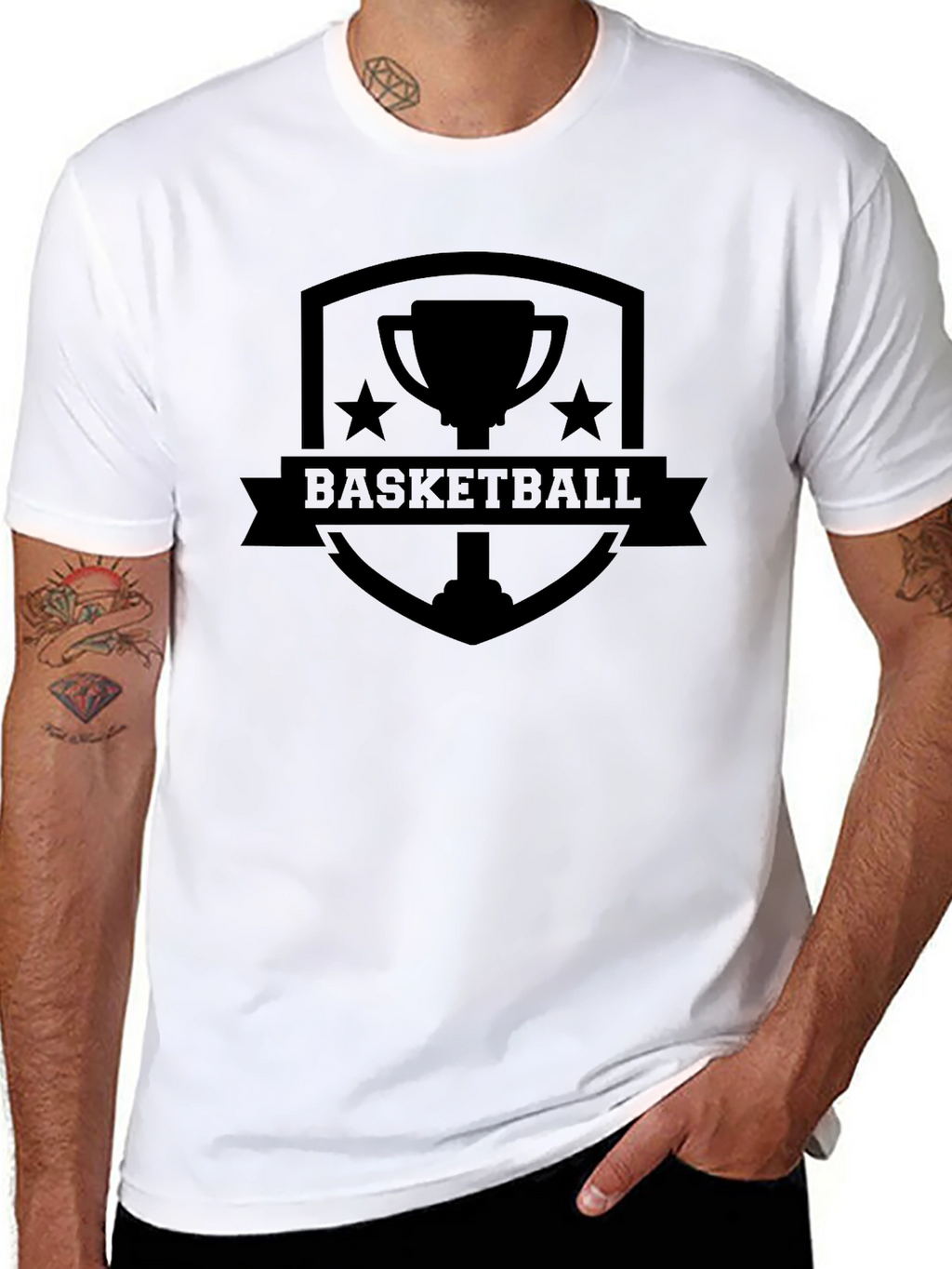 Basketball Champion Graphic Tee - Black