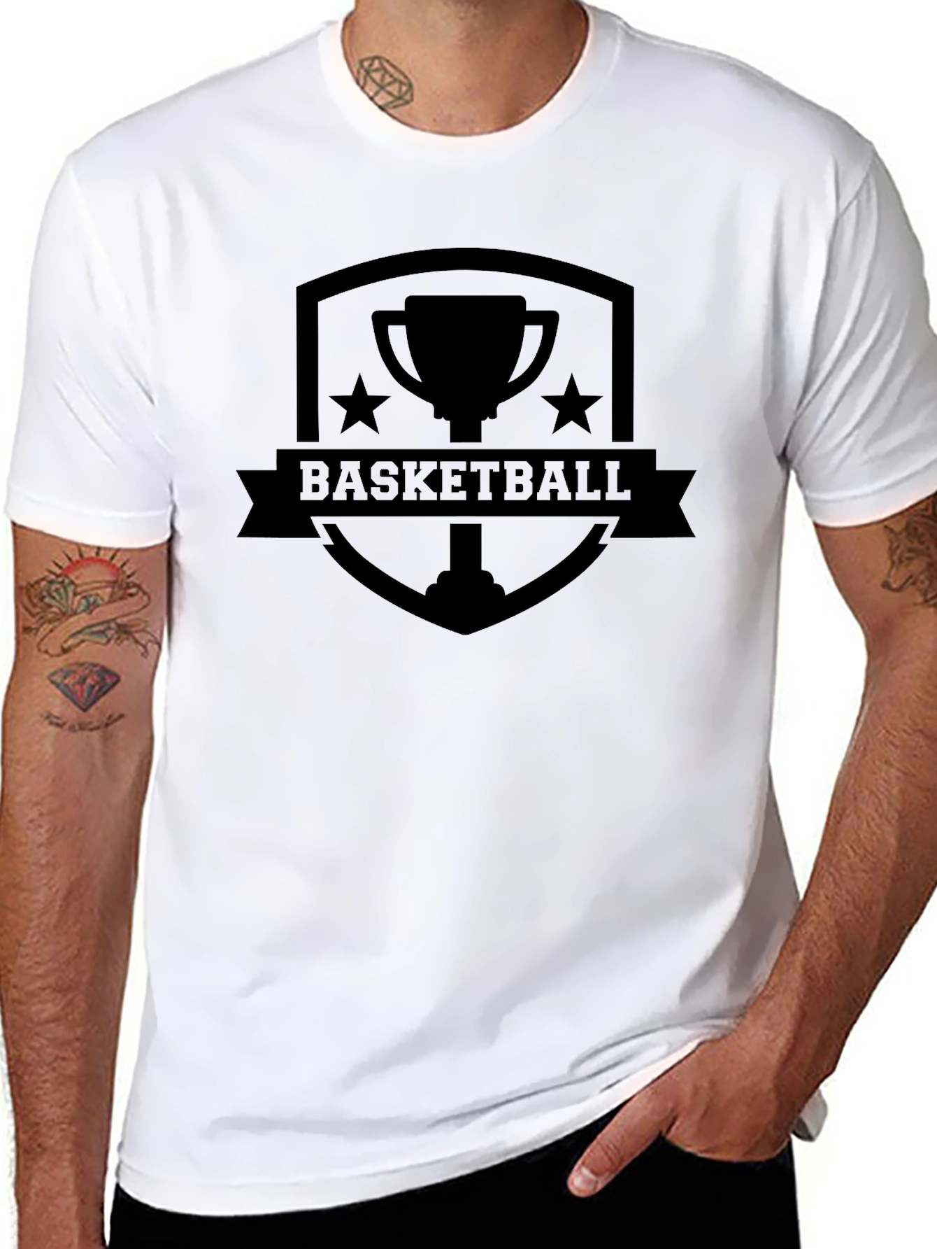 Basketball Champion Graphic Tee - Black