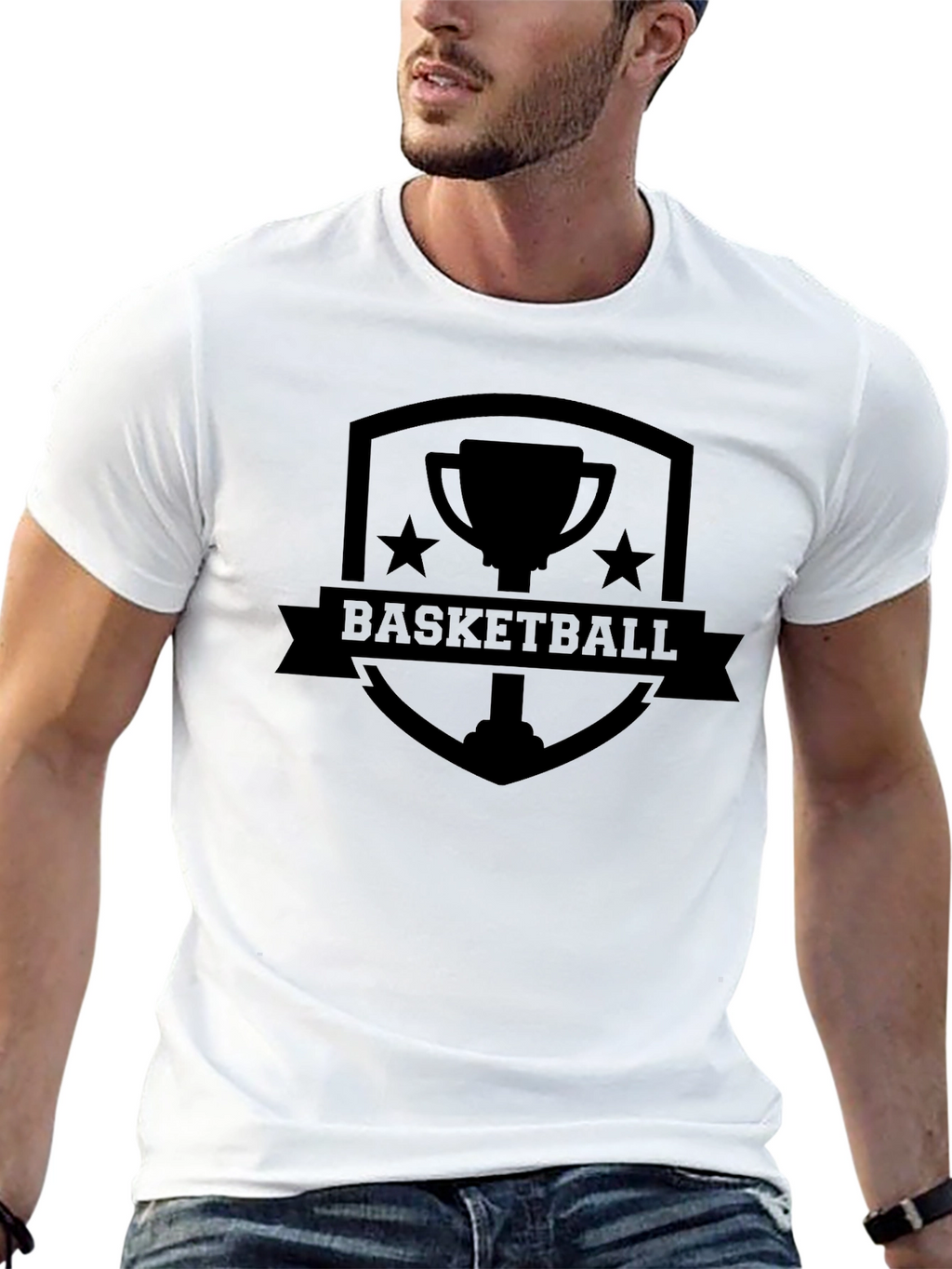 Basketball Champion Graphic Tee - Black