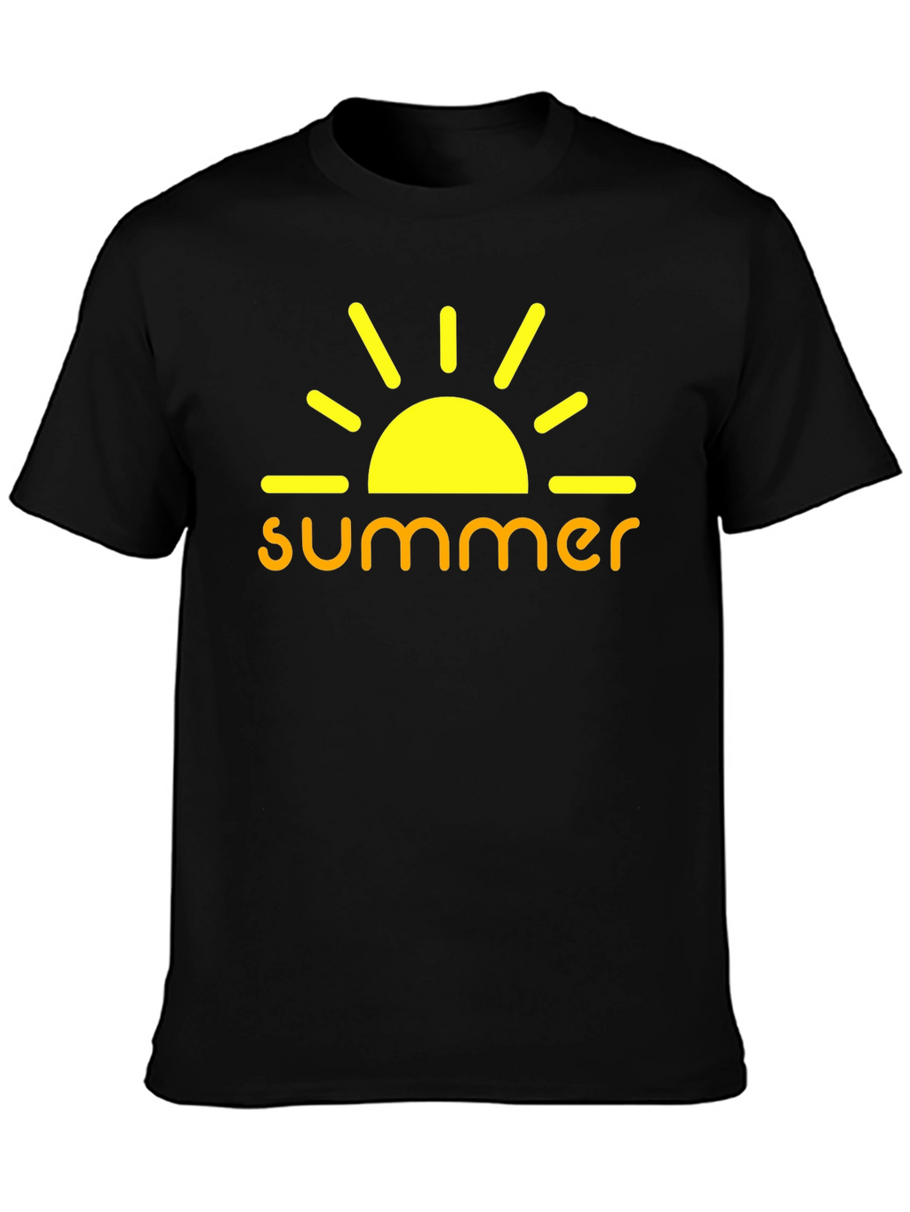 Summer Sun Graphic Tee - Mens Black T-Shirt