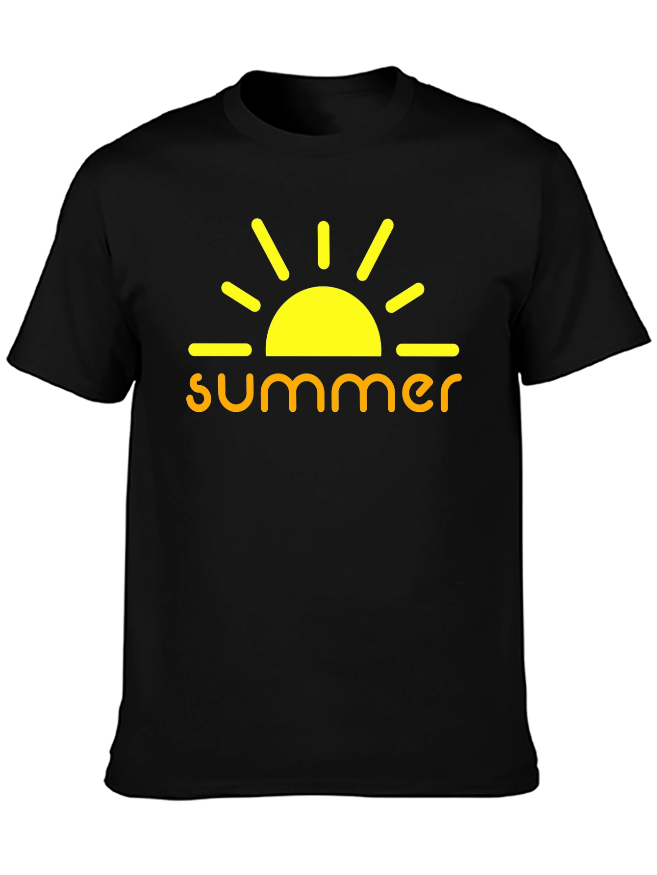 Summer Sun Graphic Tee - Mens Black T-Shirt