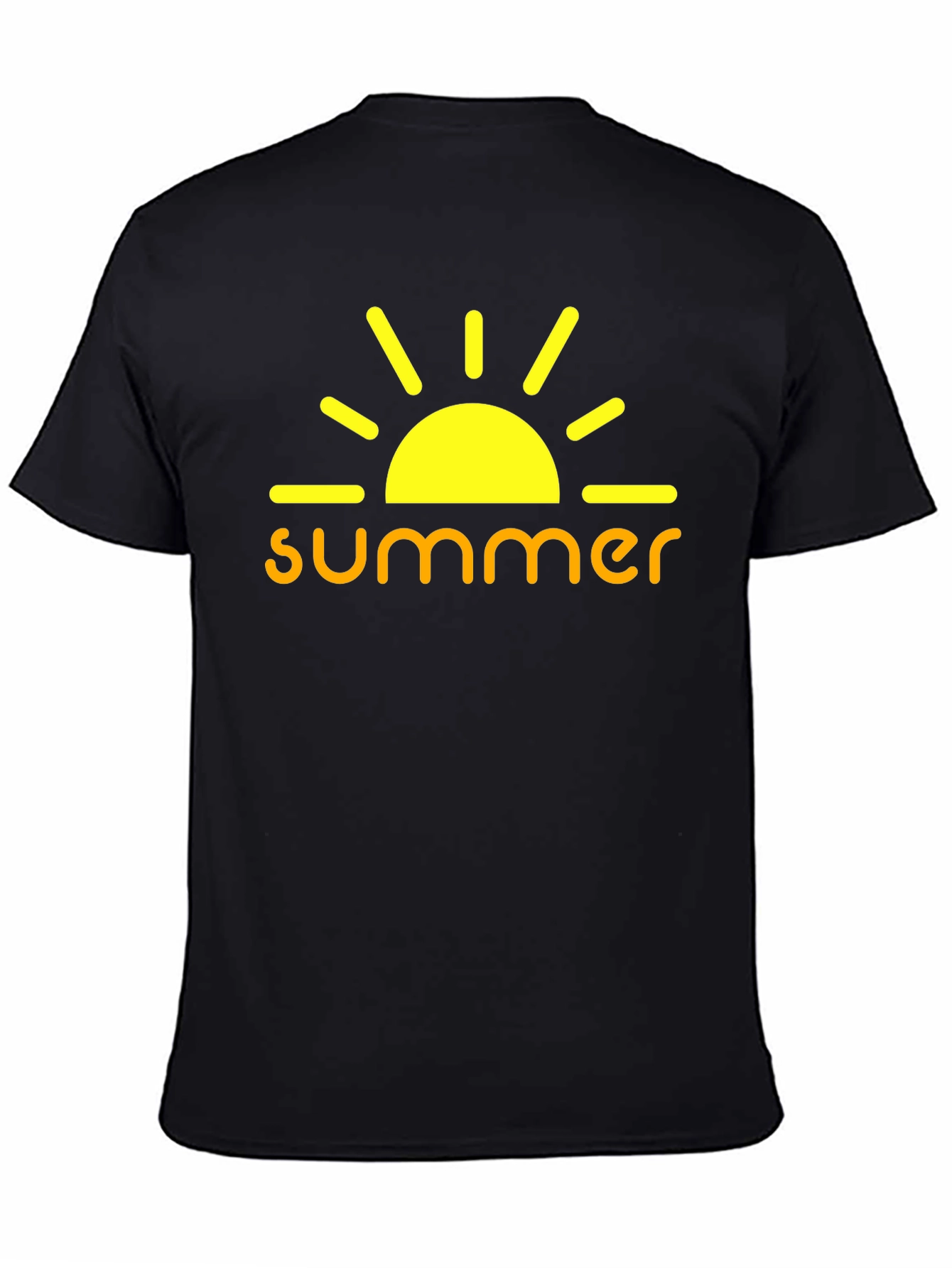 Summer Sun Graphic Tee - Mens Black T-Shirt
