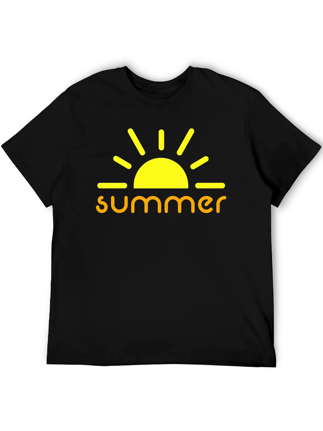 Summer Sun Graphic Tee - Mens Black T-Shirt