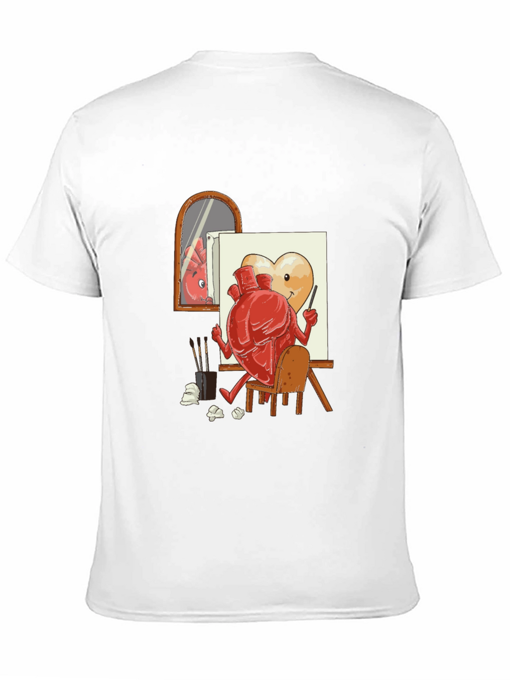 Artsy Heart Black T-Shirt