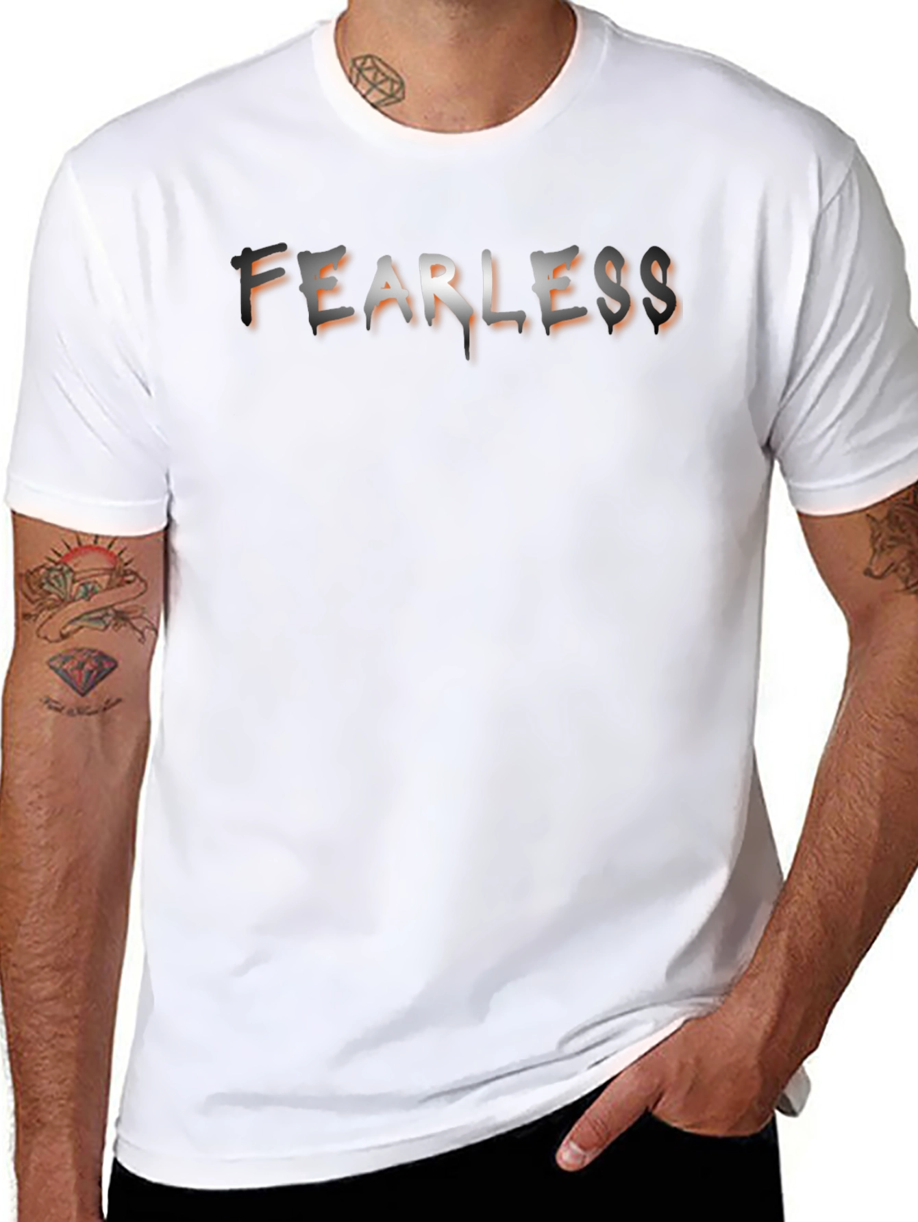 Fearless Graphic Tee - Mens Black T-Shirt