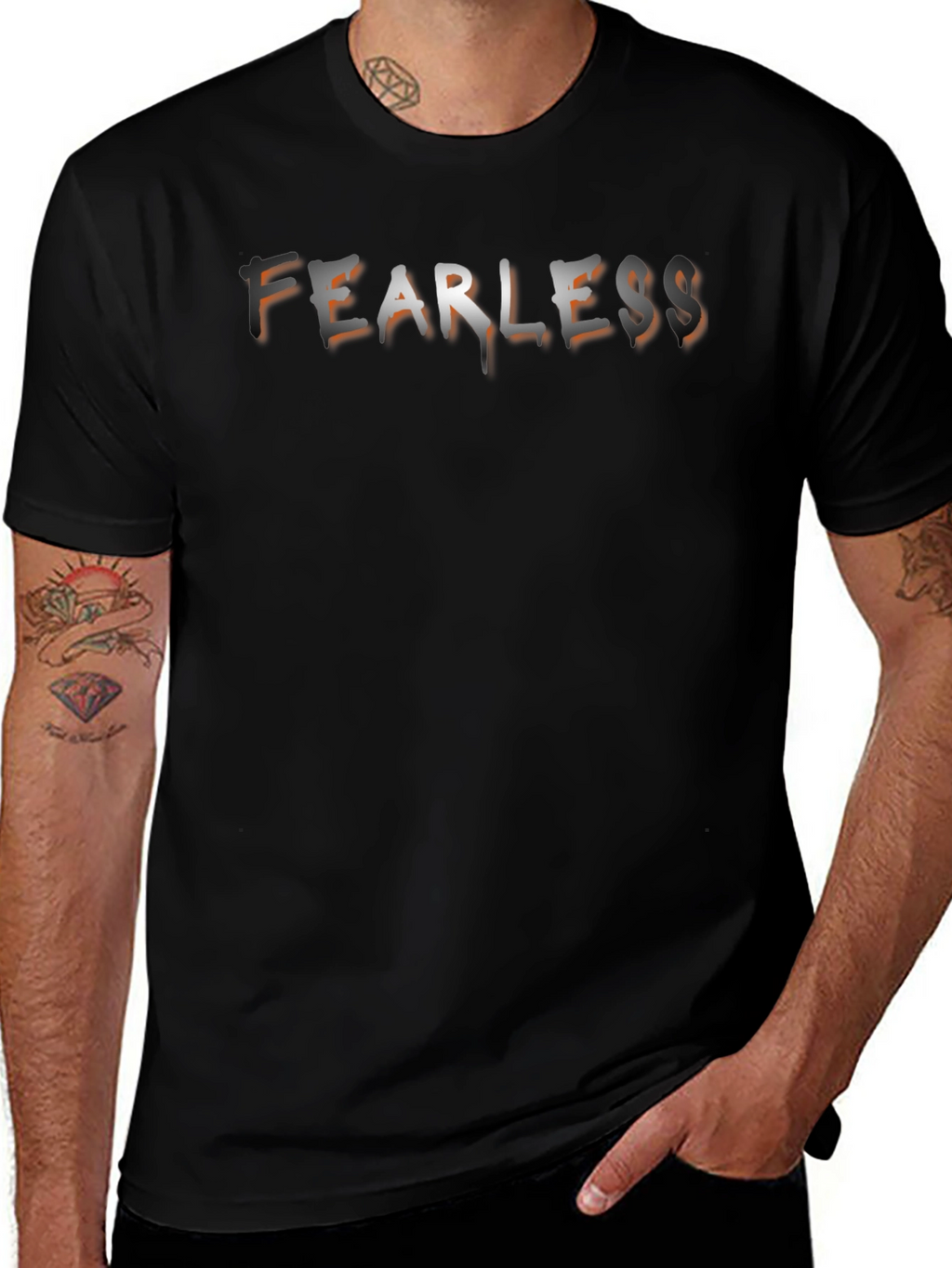 Fearless Graphic Tee - Mens Black T-Shirt