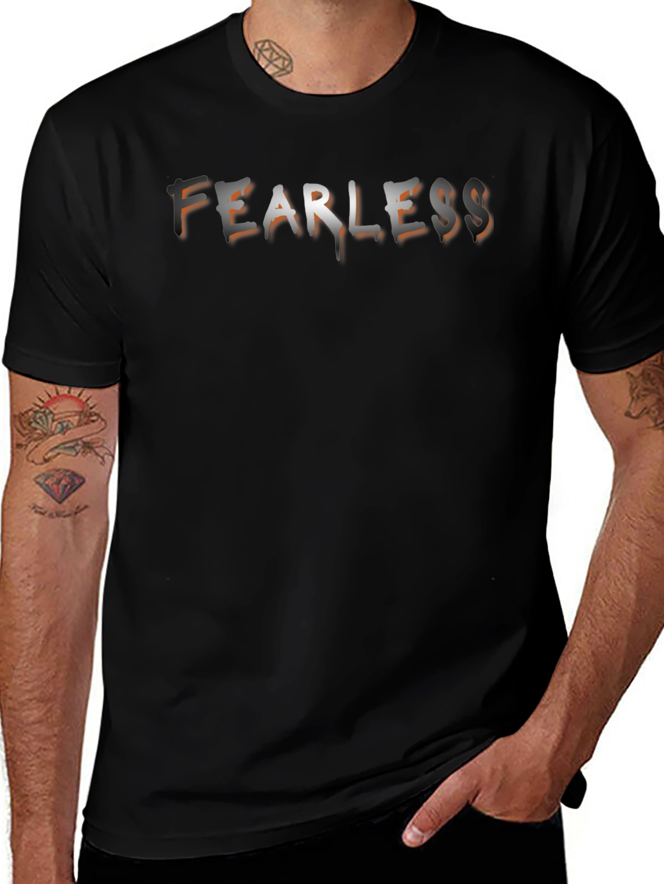 Fearless Graphic Tee - Mens Black T-Shirt