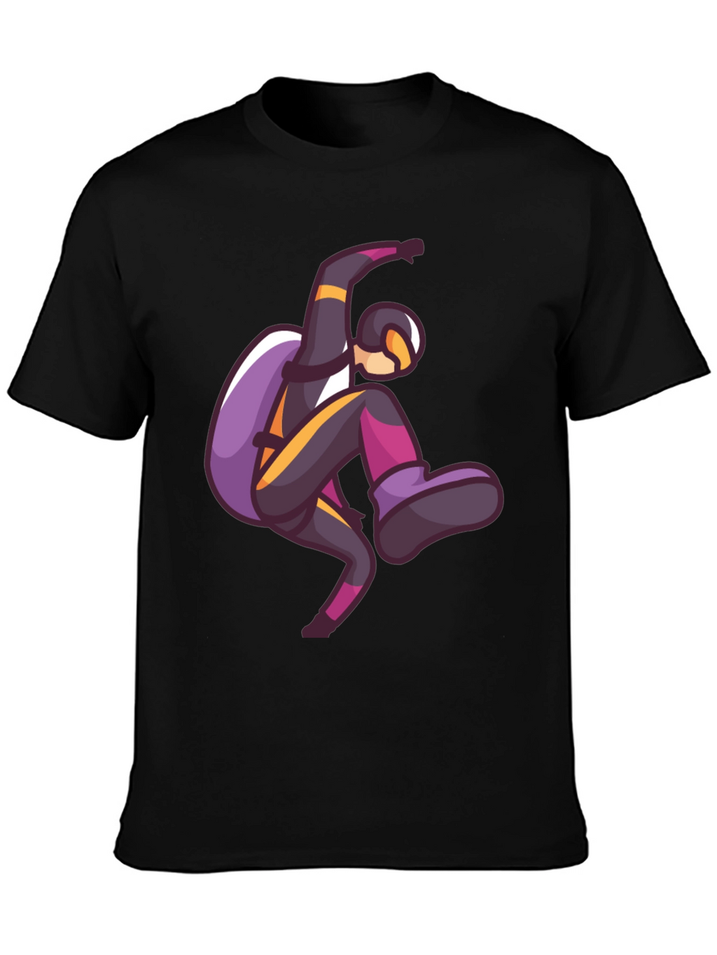 Skydiving Graphic Print T-Shirt
