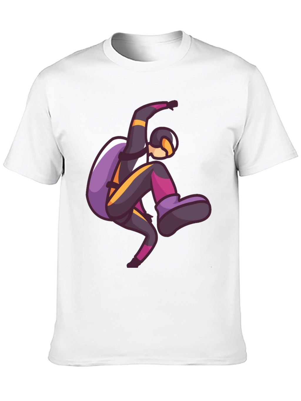 Skydiving Graphic Print T-Shirt