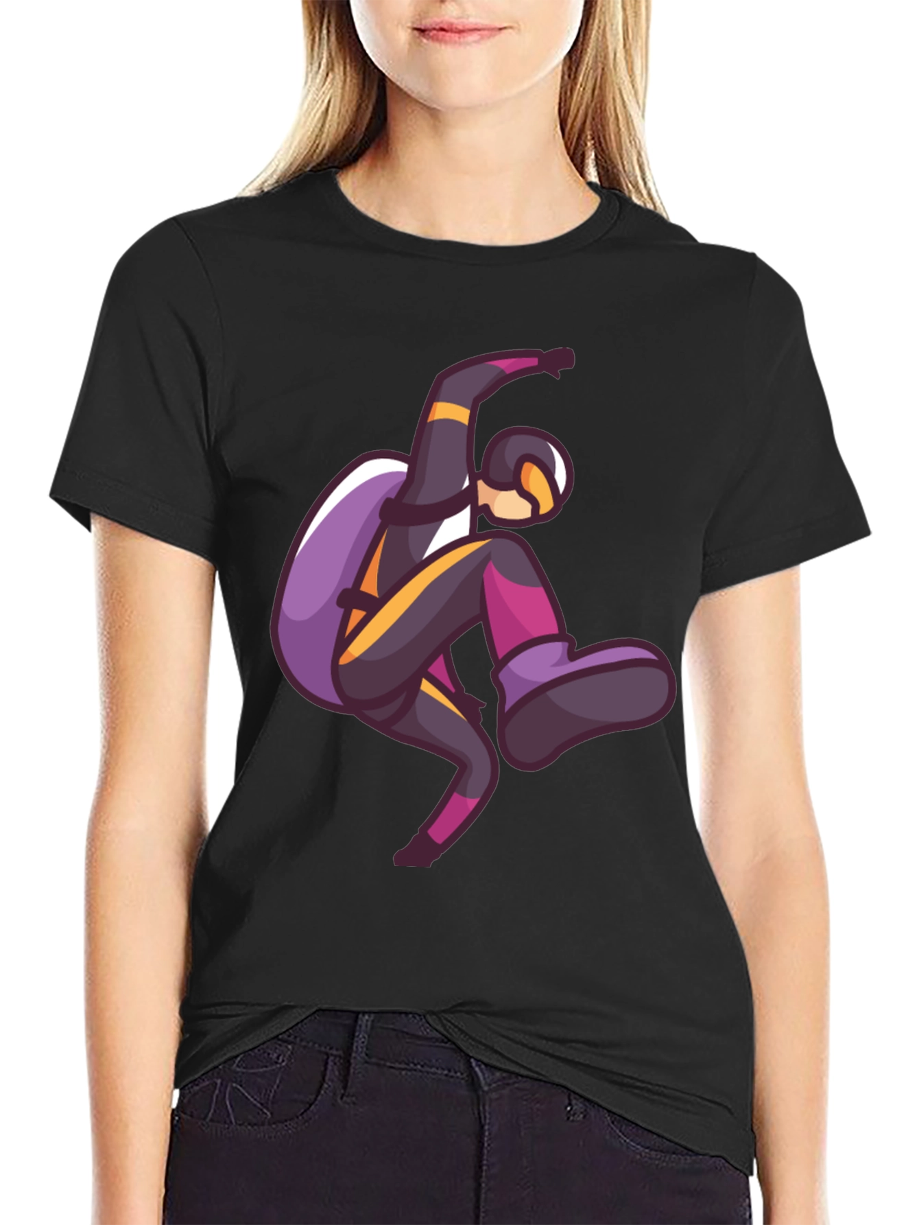 Skydiving Graphic Print T-Shirt