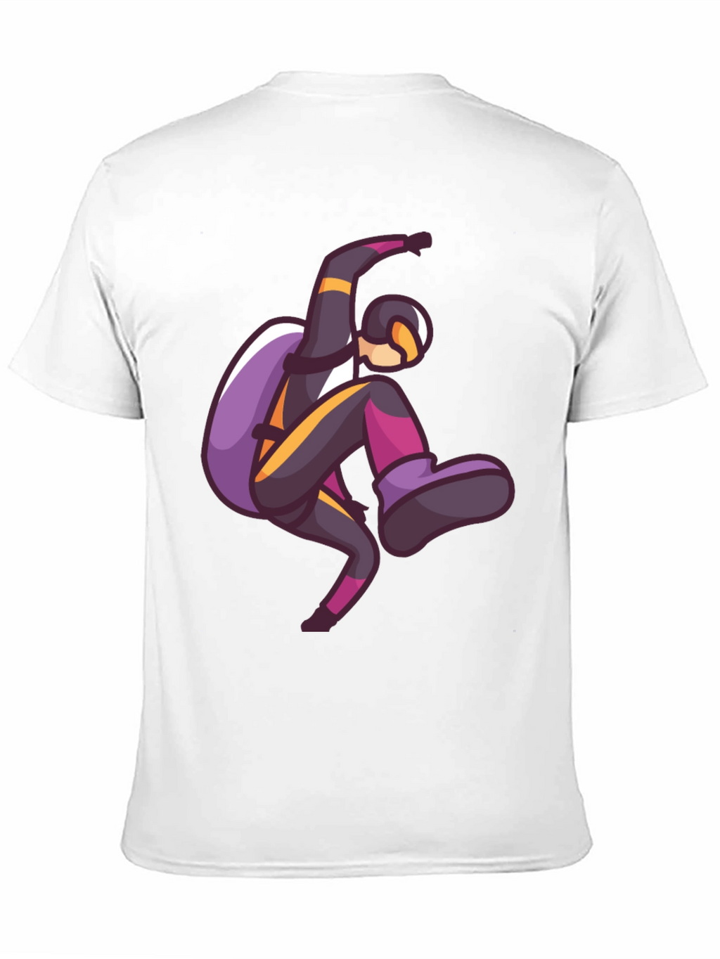 Skydiving Graphic Print T-Shirt