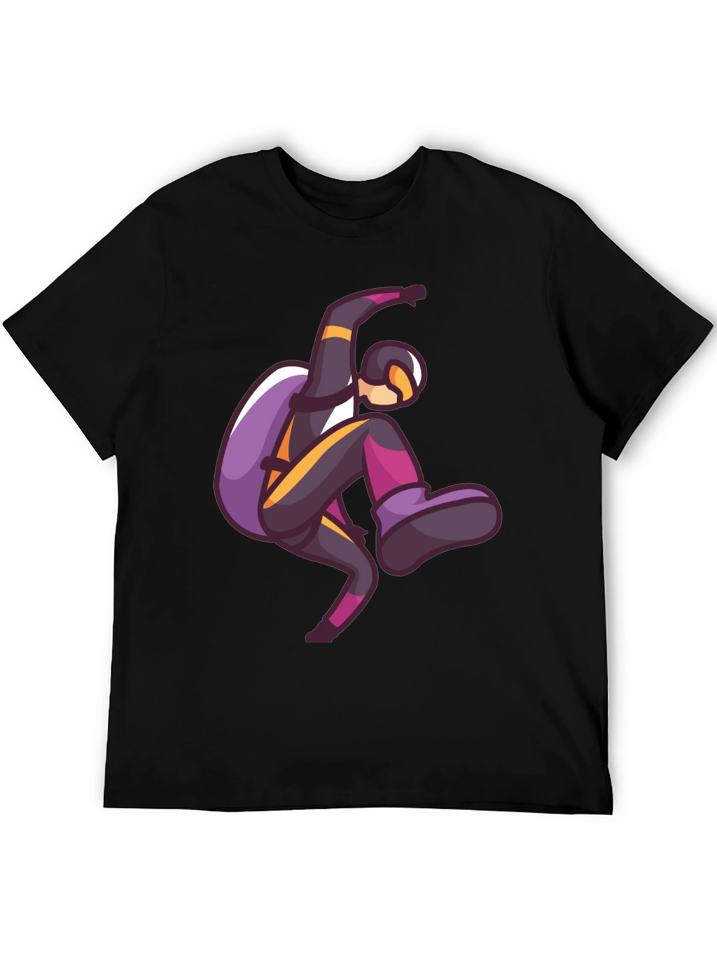 Skydiving Graphic Print T-Shirt
