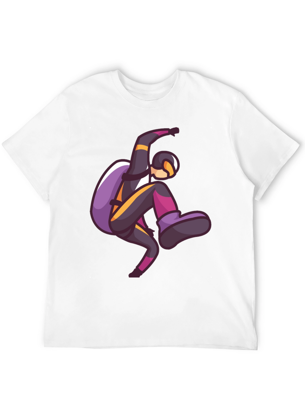 Skydiving Graphic Print T-Shirt
