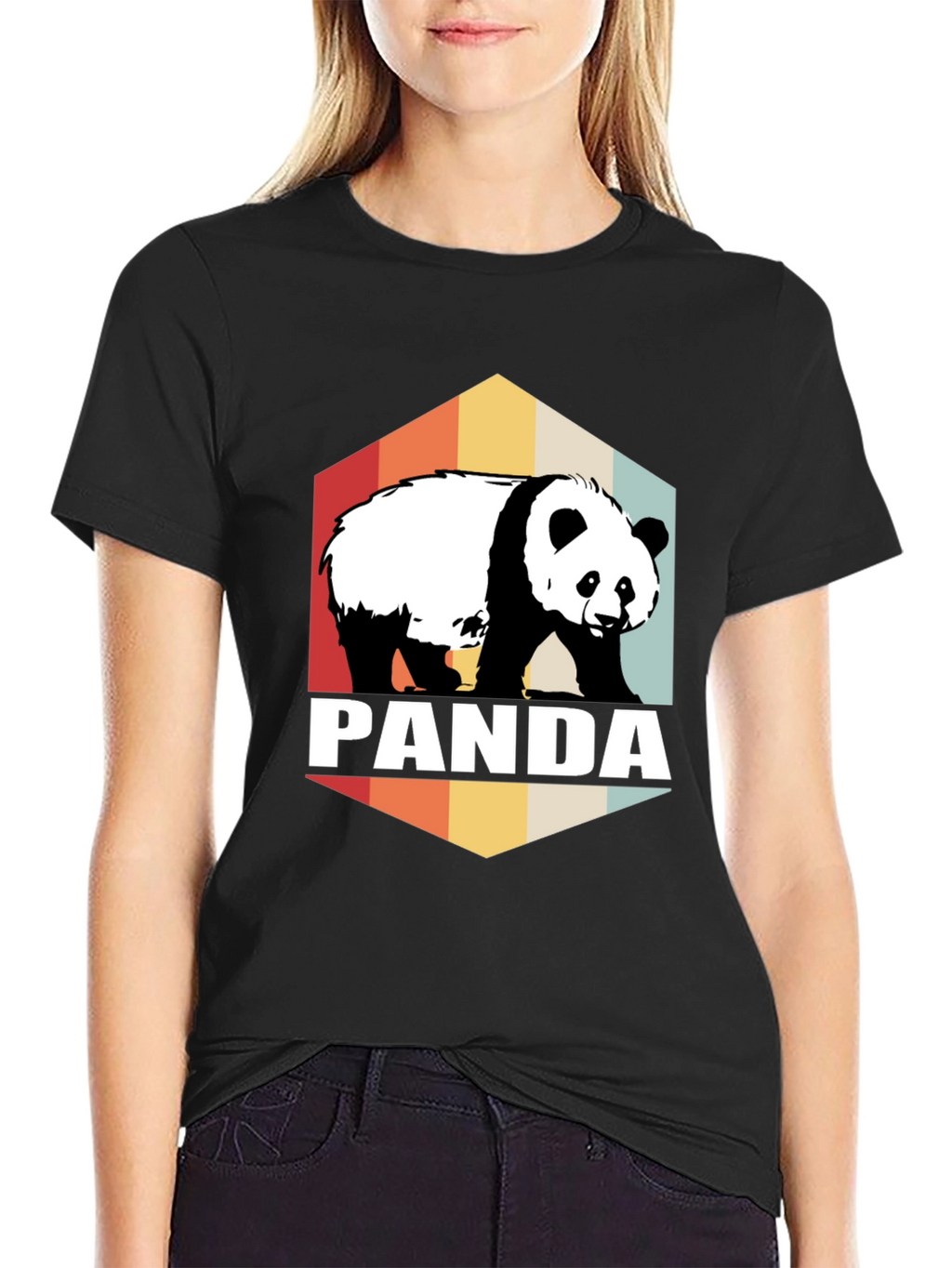 Retro Panda Graphic Tee - Soft Cotton Blend