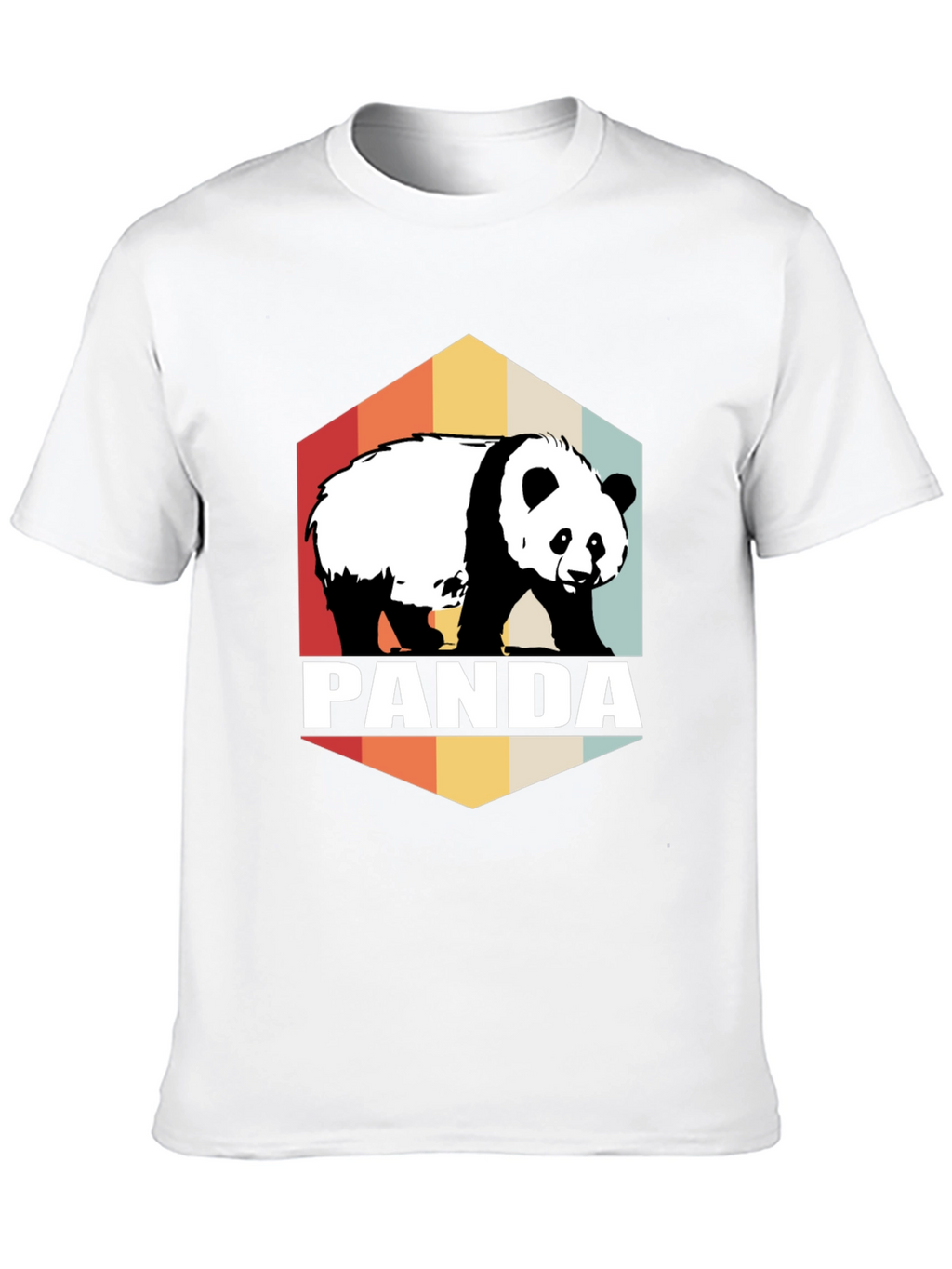 Retro Panda Graphic Tee - Soft Cotton Blend