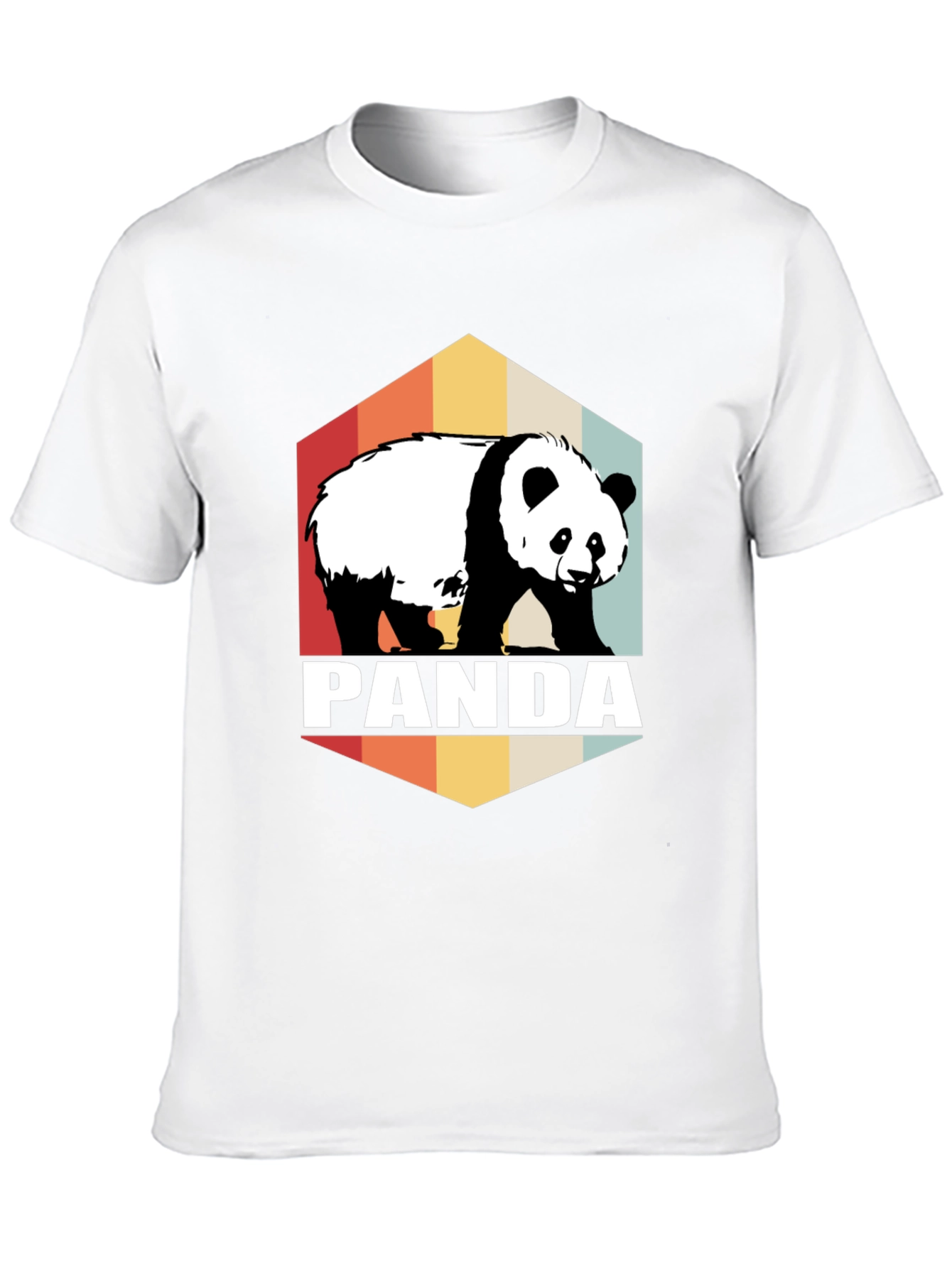 Retro Panda Graphic Tee - Soft Cotton Blend