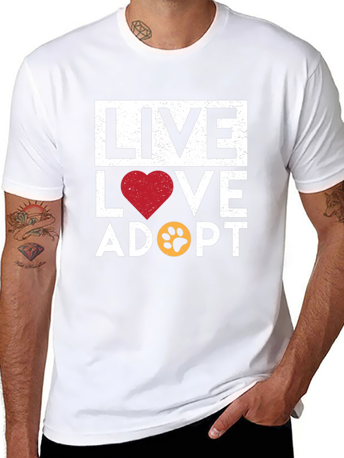 Live Love Adopt Graphic Tee