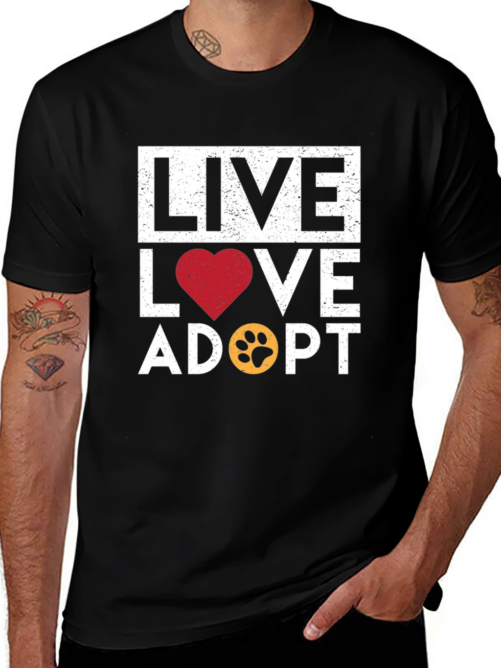 Live Love Adopt Graphic Tee