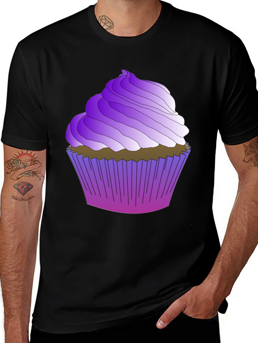 Purple Cupcake T-Shirt - Sweet Tooth Tee