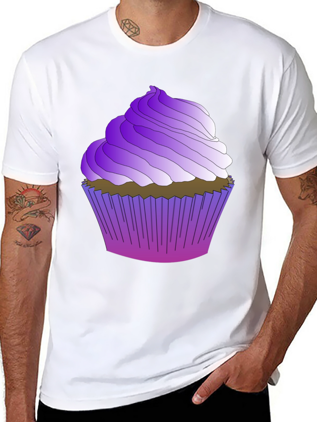 Purple Cupcake T-Shirt - Sweet Tooth Tee