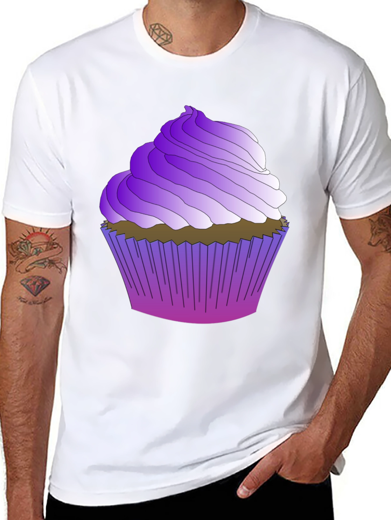 Purple Cupcake T-Shirt - Sweet Tooth Tee