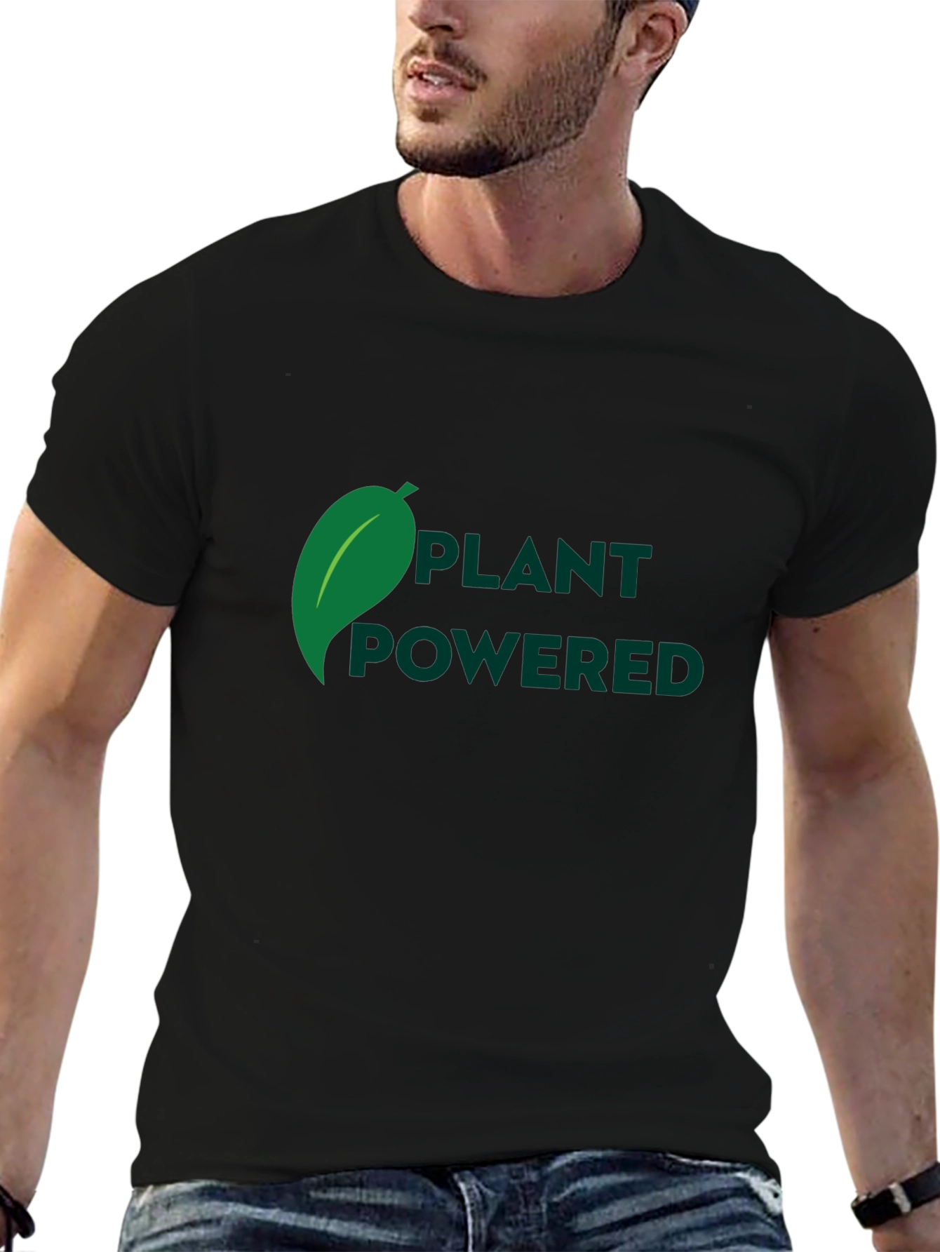 Plant Powered Black T-Shirt