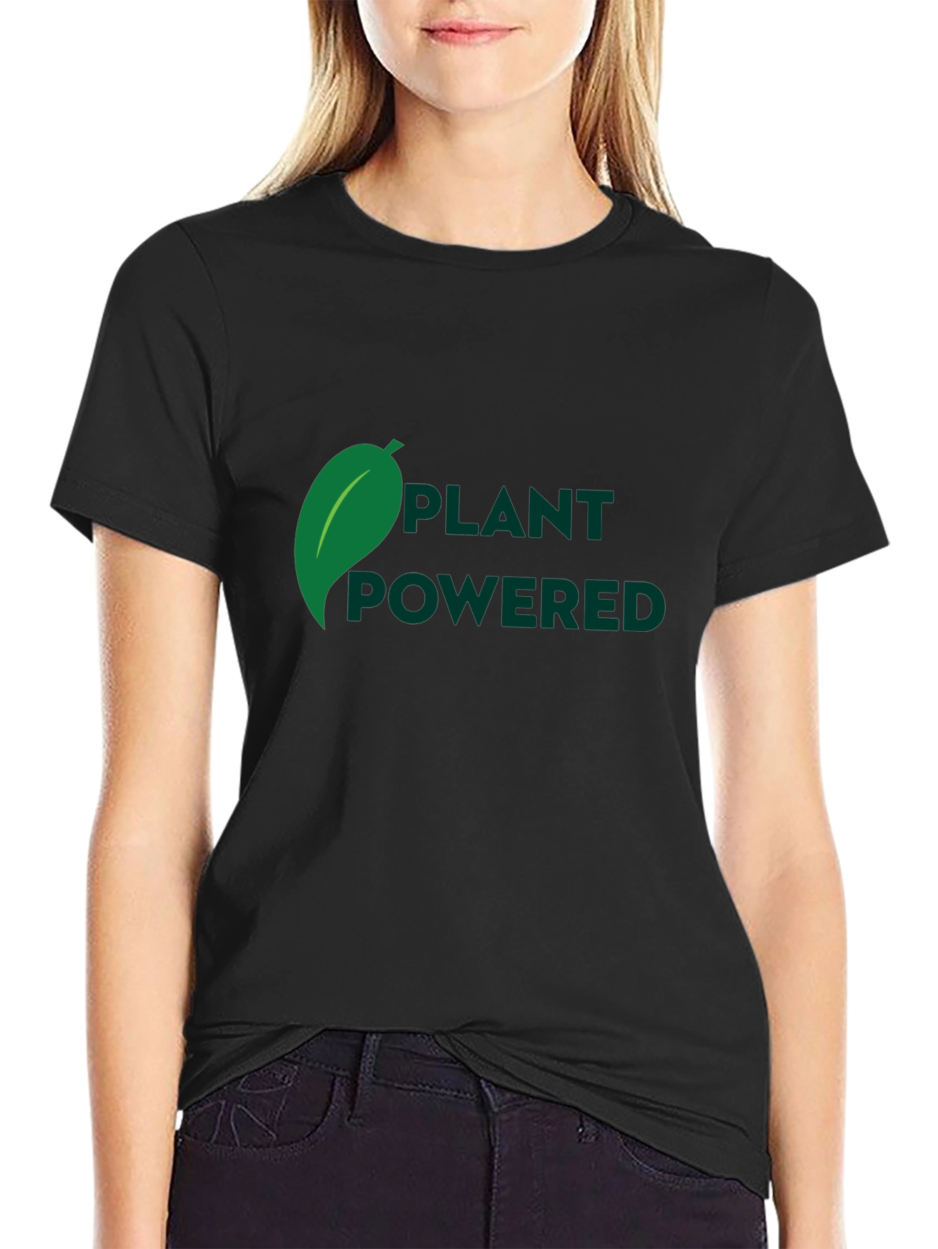 Plant Powered Black T-Shirt
