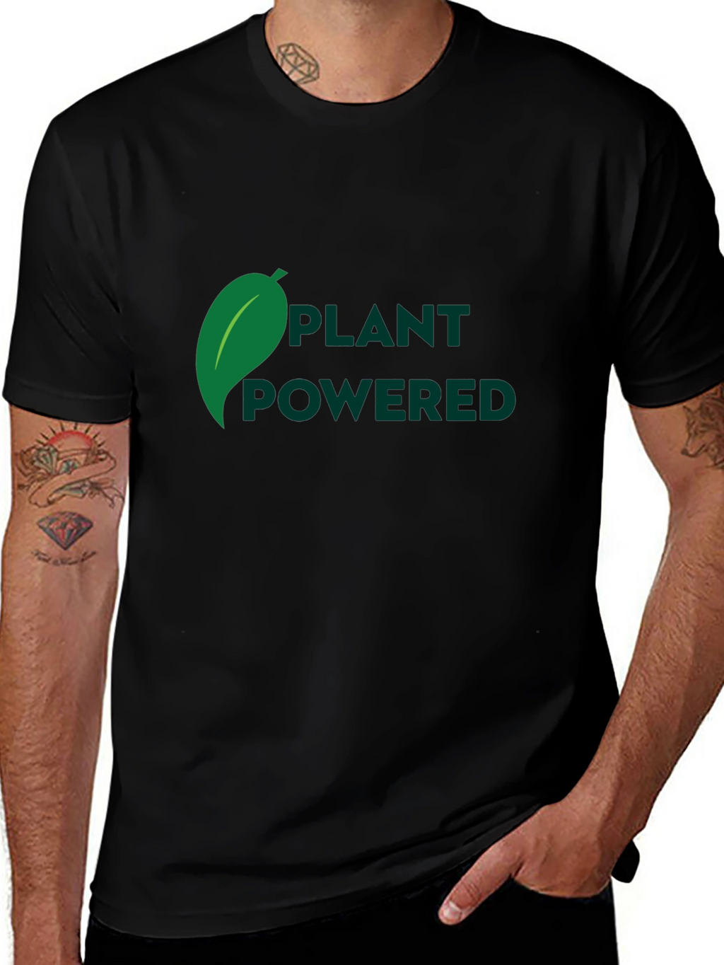 Plant Powered Black T-Shirt