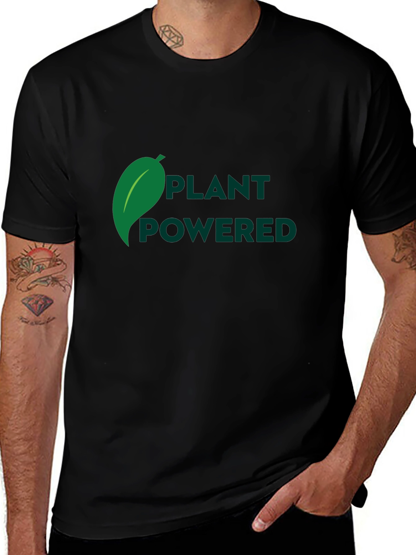 Plant Powered Black T-Shirt