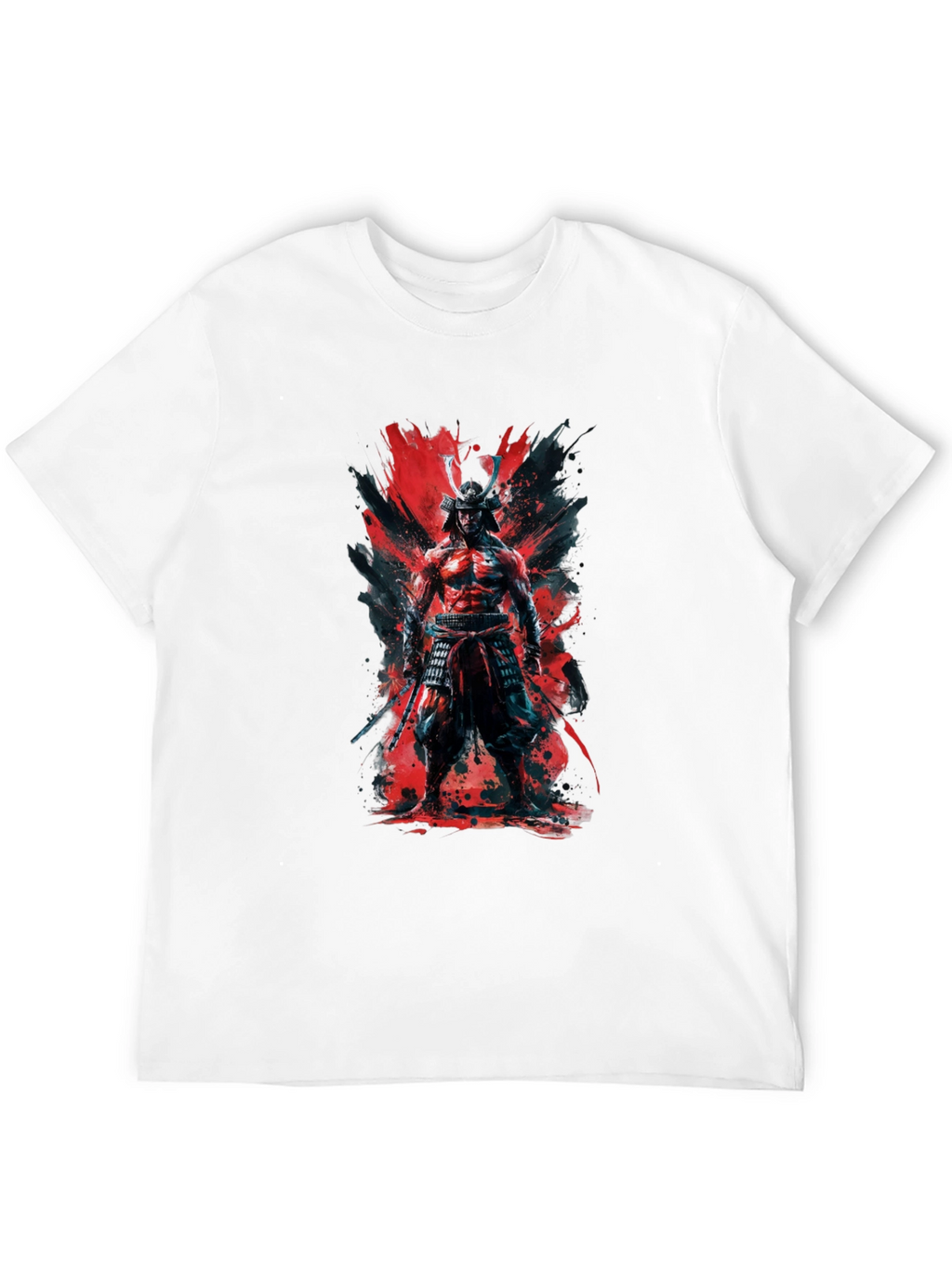 Samurai Warrior Graphic T-Shirt - Bold Black Tee