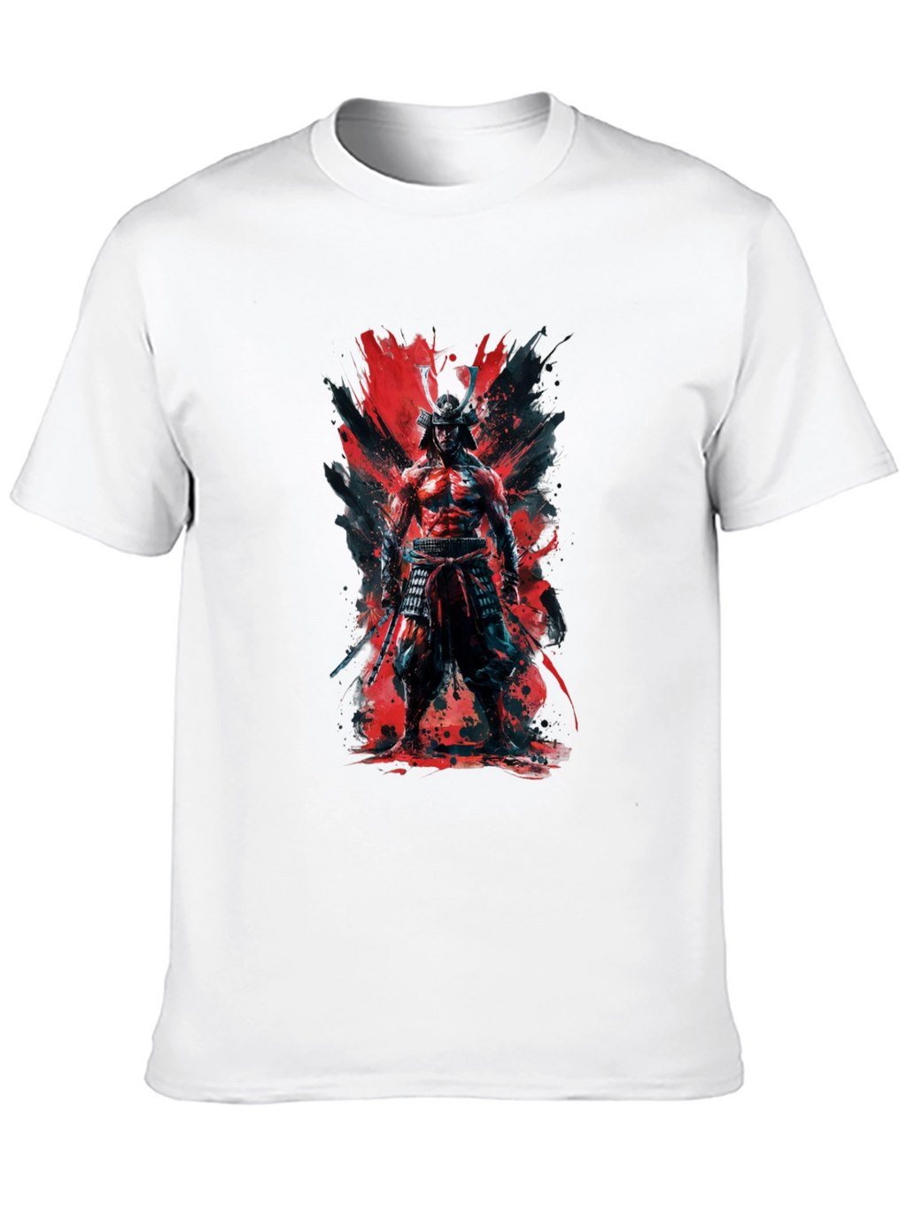 Samurai Warrior Graphic T-Shirt - Bold Black Tee