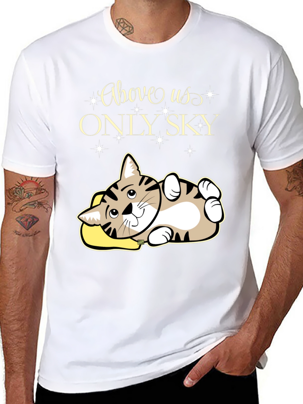 Above Us Only Sky - Cat Lover T-Shirt