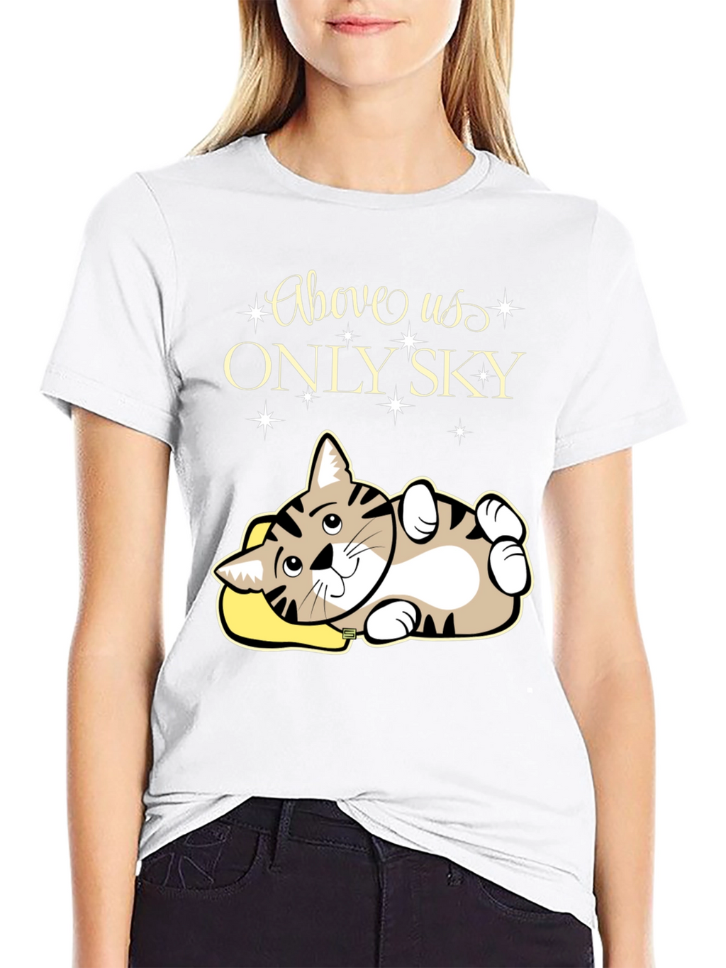 Above Us Only Sky - Cat Lover T-Shirt