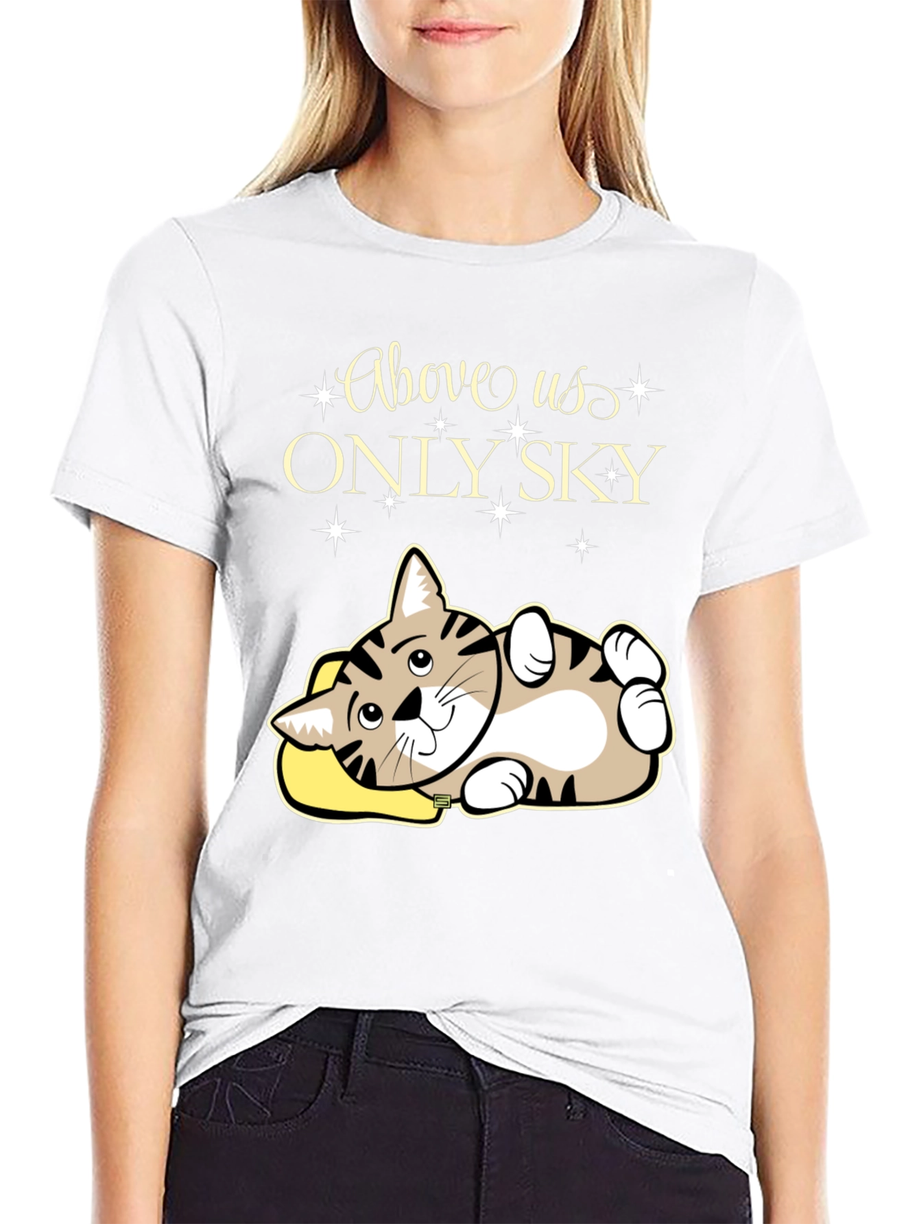 Above Us Only Sky - Cat Lover T-Shirt