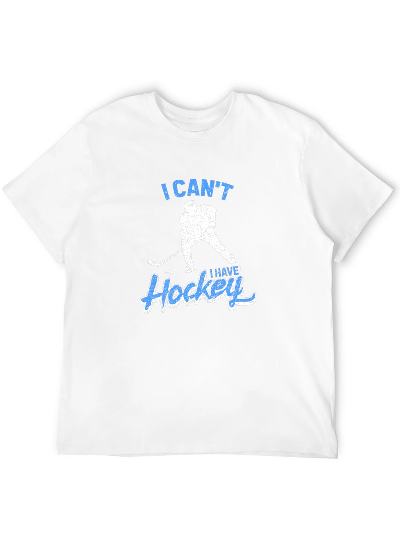 I Cant I Have Hockey Black T-Shirt