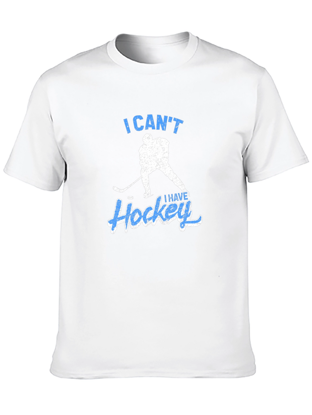 I Cant I Have Hockey Black T-Shirt