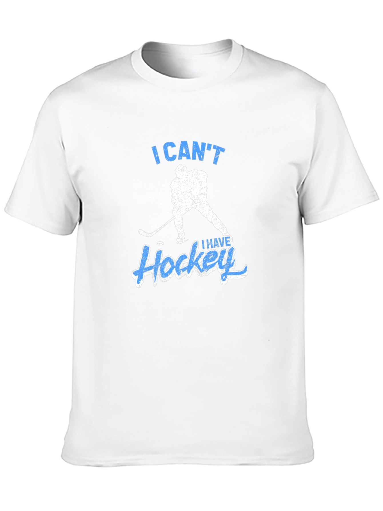 I Cant I Have Hockey Black T-Shirt