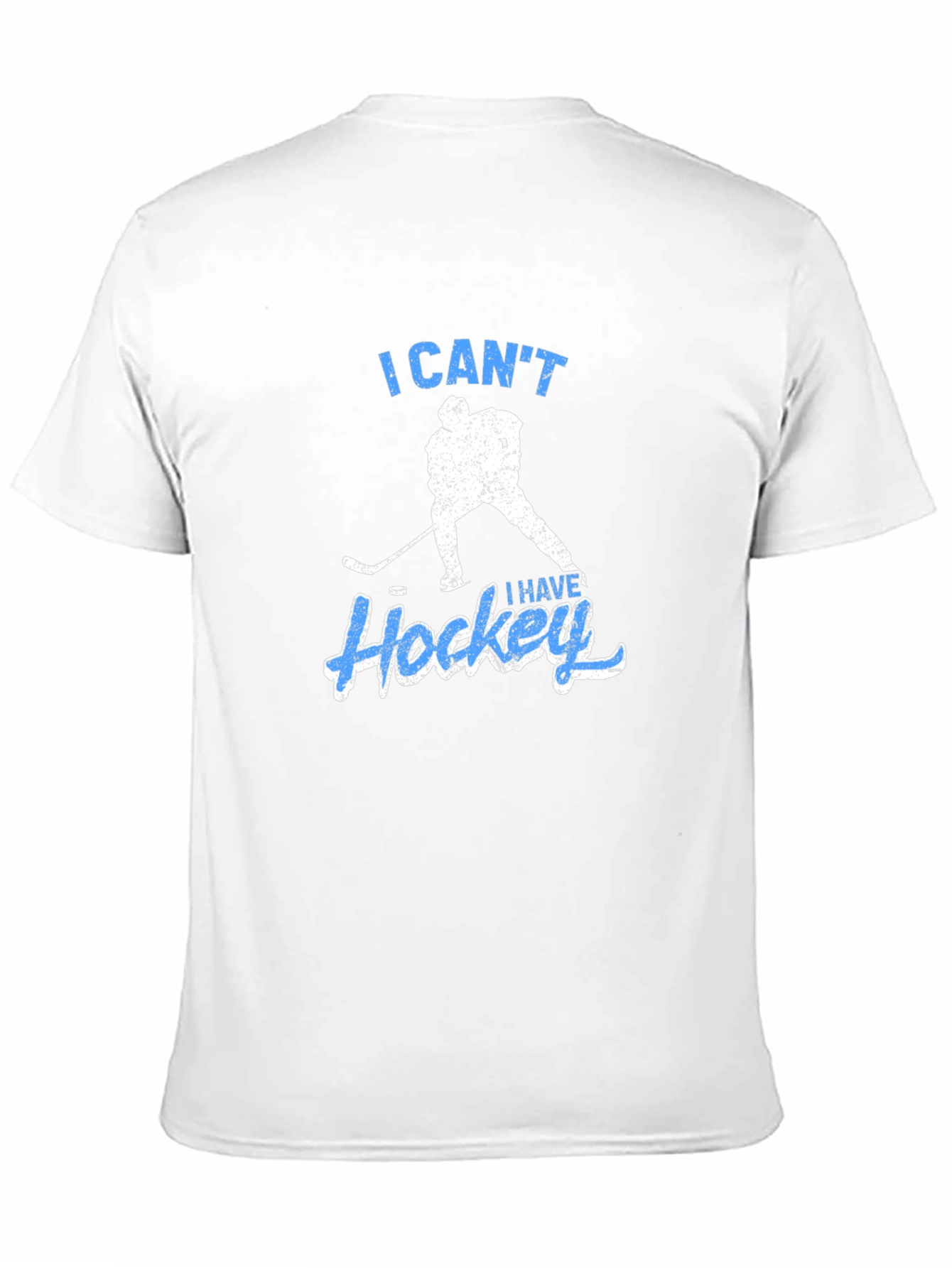 I Cant I Have Hockey Black T-Shirt