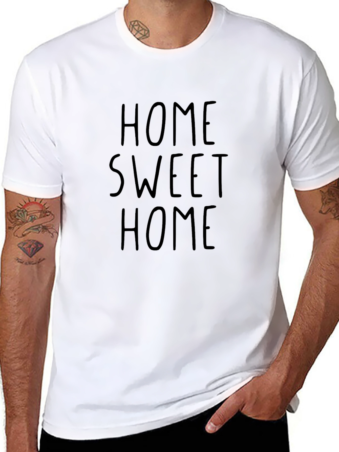 Home Sweet Home Graphic Black T-Shirt