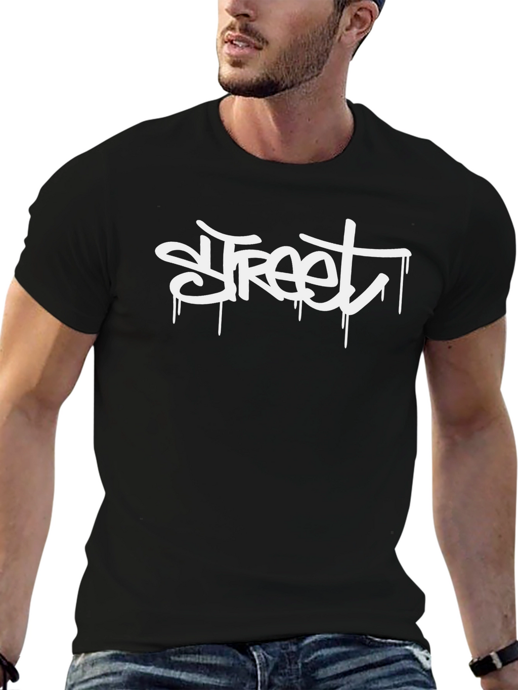 Urban Street Style Tee - Graffiti Word Design