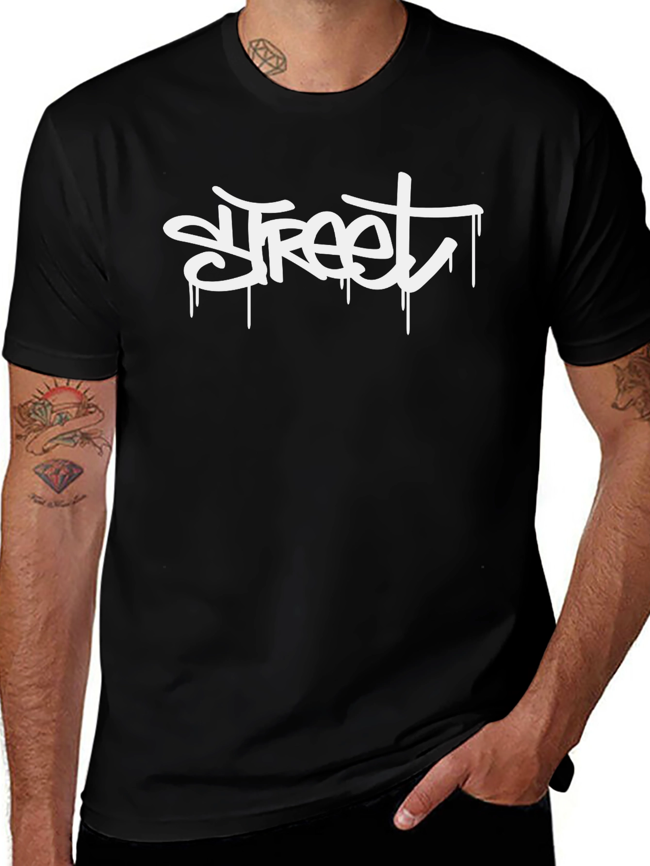 Urban Street Style Tee - Graffiti Word Design