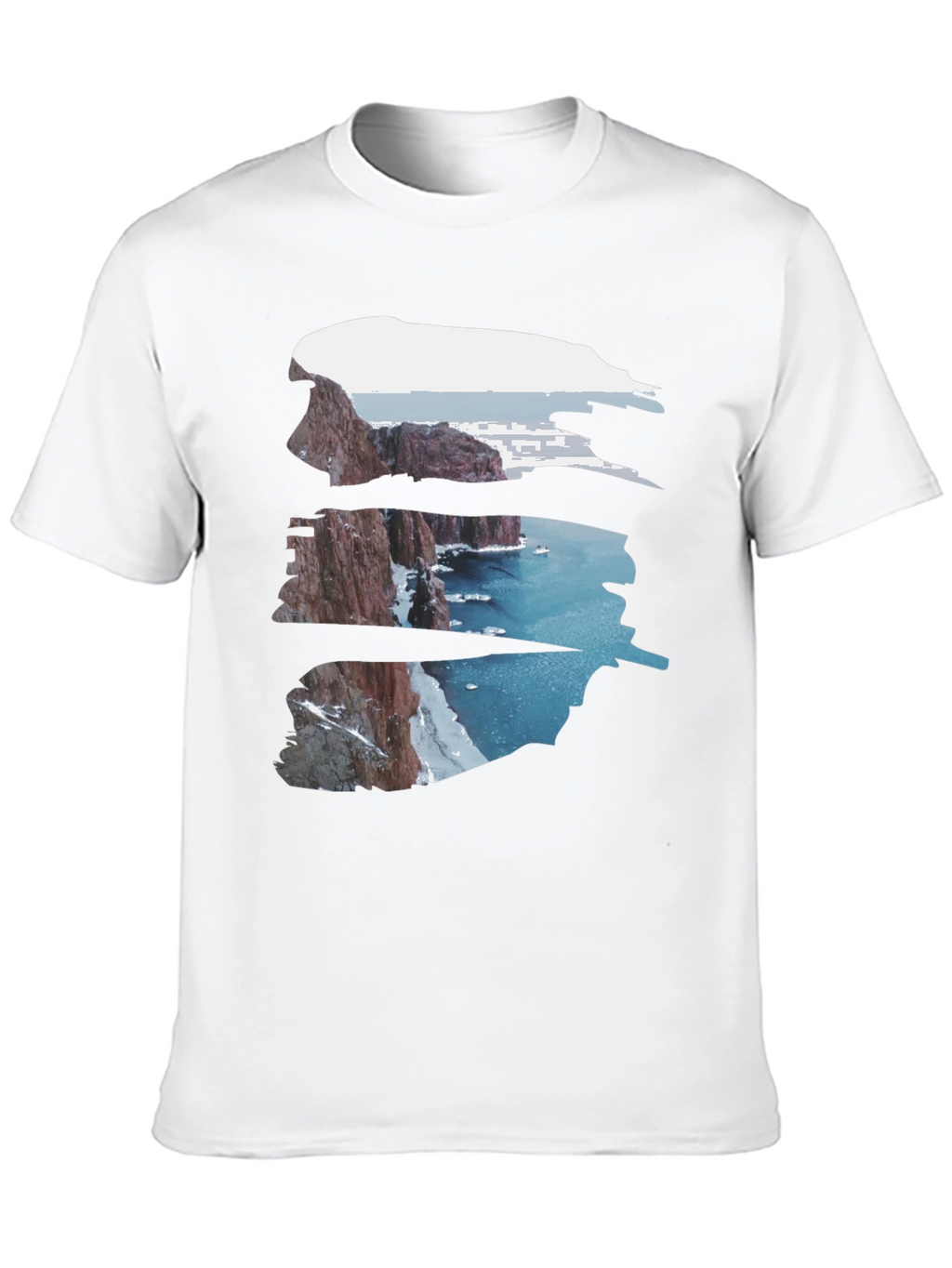 Nature Cliff Black Tee