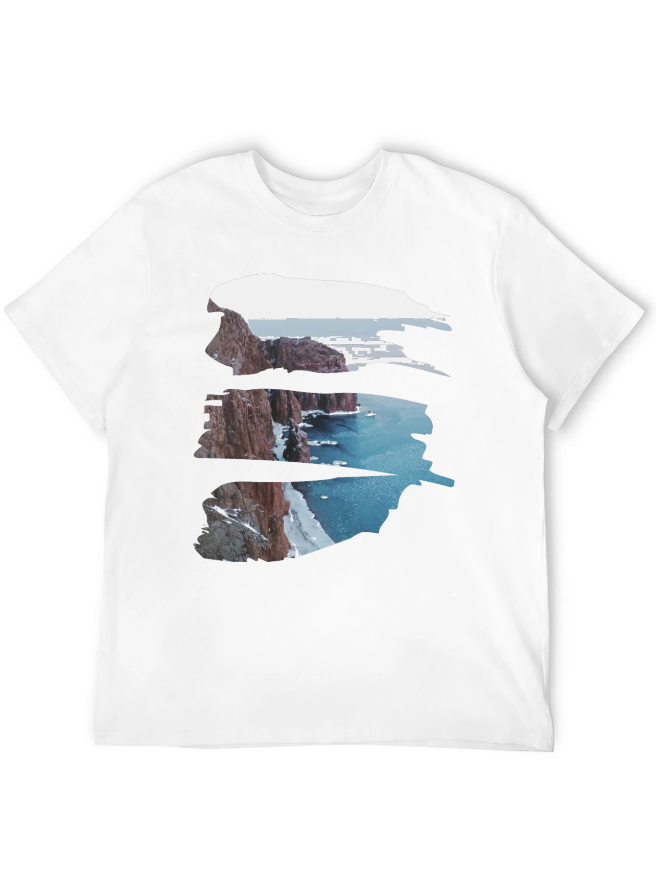 Nature Cliff Black Tee
